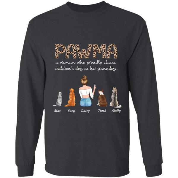 Pawma Definition girl and dog personalized T-Shirt