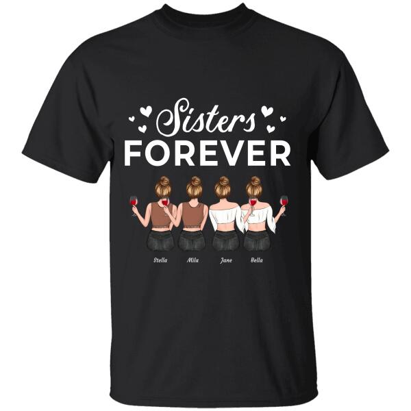 "Sisters Forever" girl personalized T-shirt TS-GH95