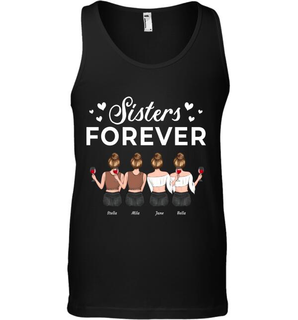 "Sisters Forever" girl personalized T-shirt TS-GH95