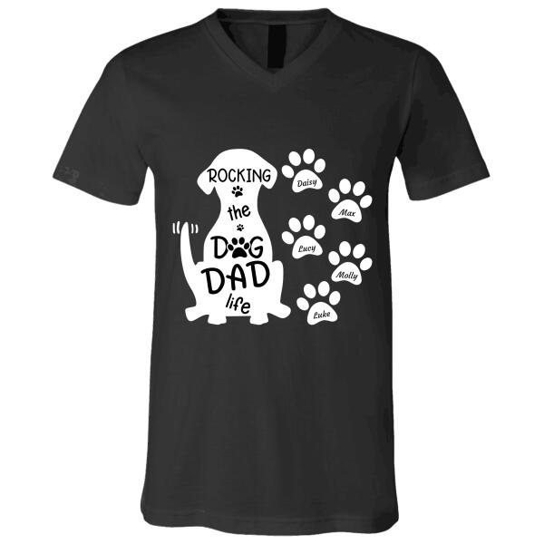 Rocking the Pet Dad life personalized pet T-shirt TSTU95
