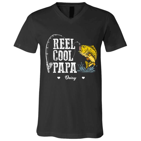 Reel Cool Papa/Grandpa/Uncle name personalized T-Shirt TS-HR62
