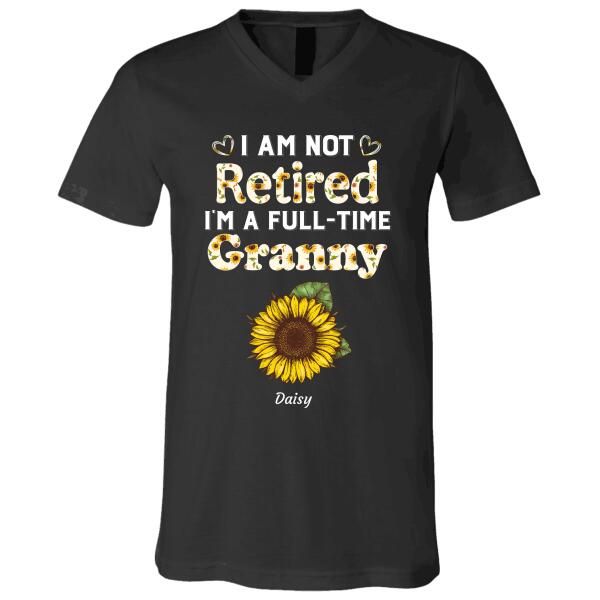 "I'm not retired i'm a full-time Granny" kids' Name Personalized T-shirt TS-TU127