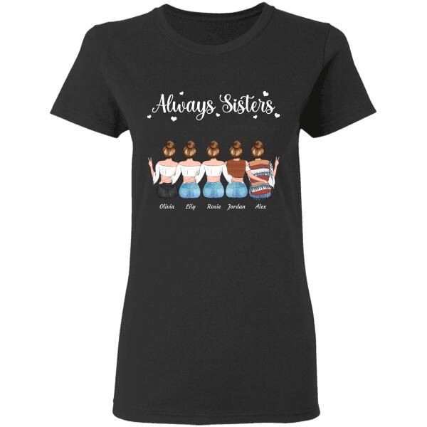 "Always Sisters" girl personalized T-shirt TS-GH98