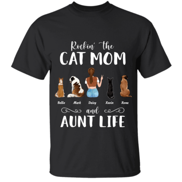 Rocking The Beautiful Life. Girl, Dog and Cat personalized t-shirt TS-HR73