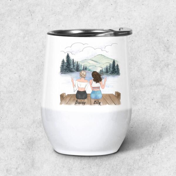 We'll be friends forever - Friends personalized wine tumbler WT-TU03