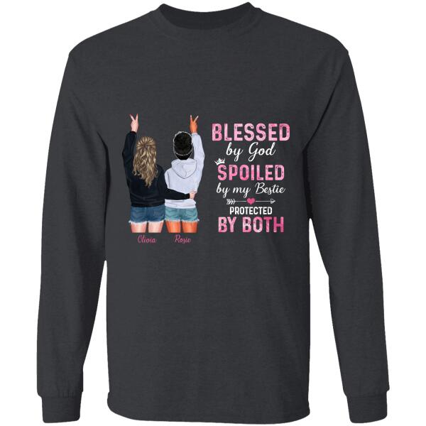 Blessed by God friends personalized T-shirt TS-TU135 black
