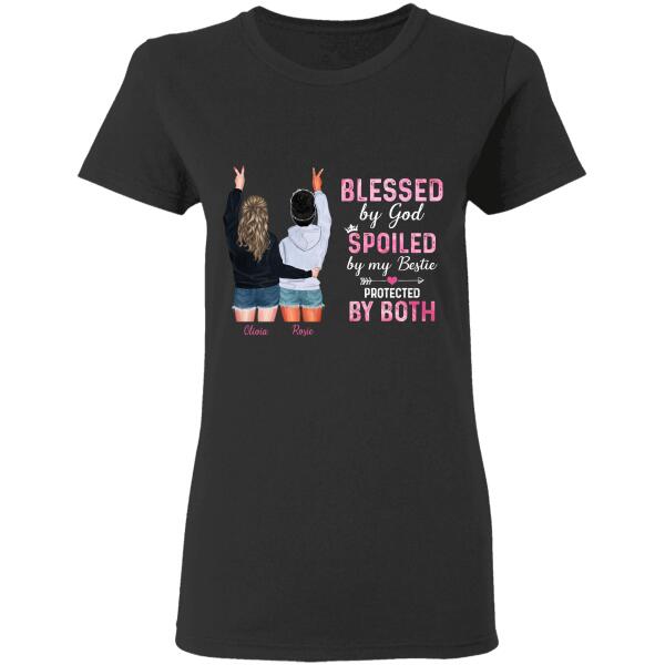 Blessed by God friends personalized T-shirt TS-TU135 black
