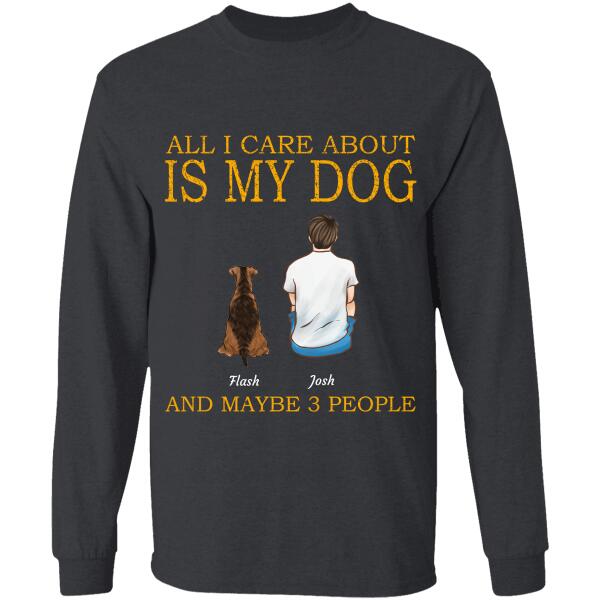 All i care - Dog and Cat personalized T-Shirt TS-TU141