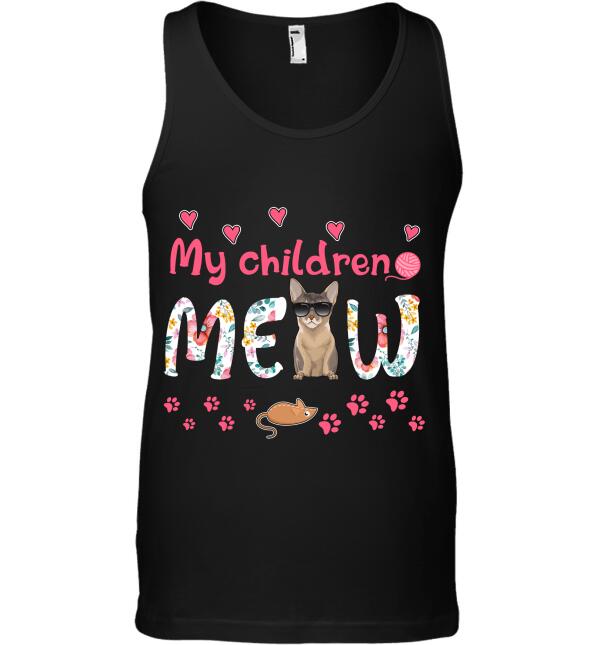 My Children Meow Personalized Shirts. TS-TU146