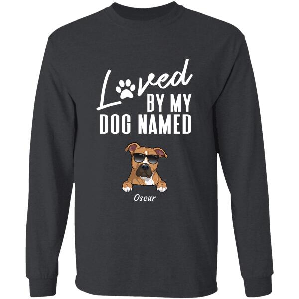 Loved by my Dog/Cat named Personalized Pet Shirt TS-TU138