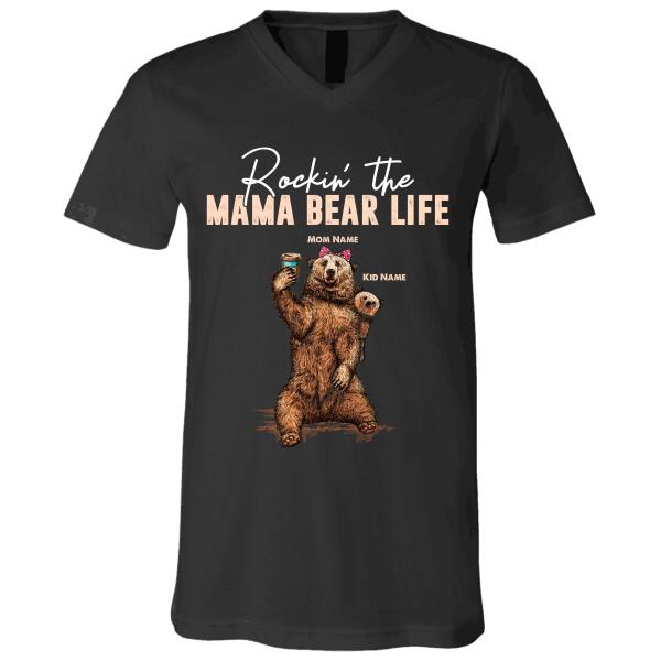 Rocking The Mama Bear Life personalized T-Shirt TS-GH127