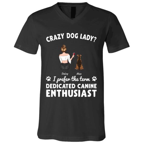 Crazy Dog Lady personalized t-shirt. TS-TU150