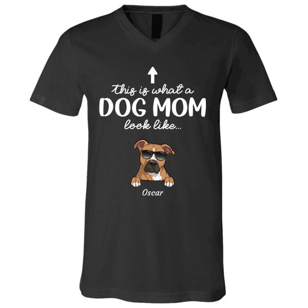 This is what a Cat/Dog Mom look like personalized t-shirt TS-TU162