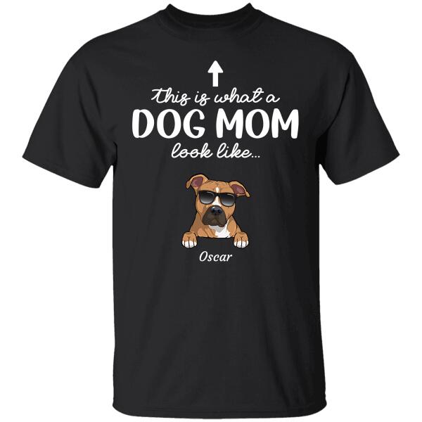 This is what a Cat/Dog Mom look like personalized t-shirt TS-TU162