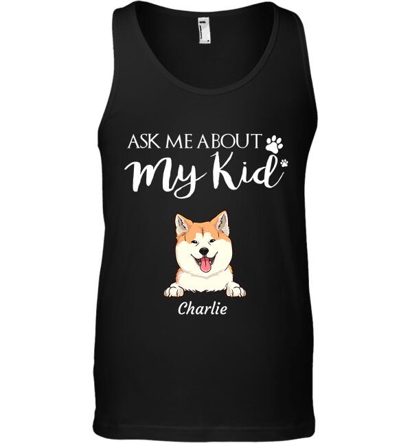 Ask me about my Kids Dog, Cat Personalized T-Shirt TS-GH140