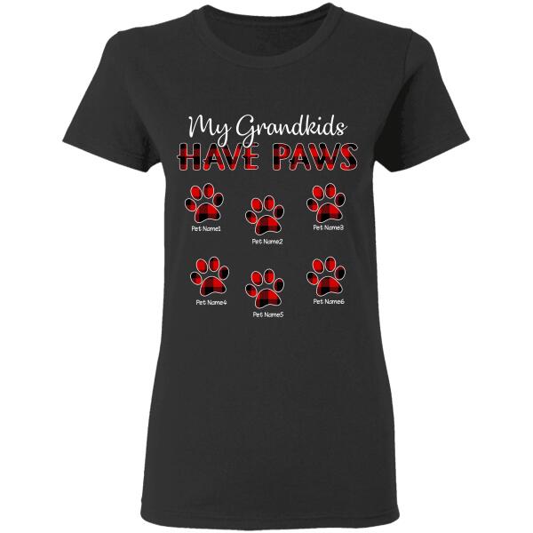 My Grandkids Have Paws dog and cat personalized T-Shirt TS-GH139