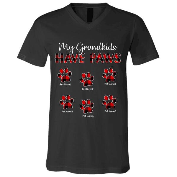 My Grandkids Have Paws dog and cat personalized T-Shirt TS-GH139