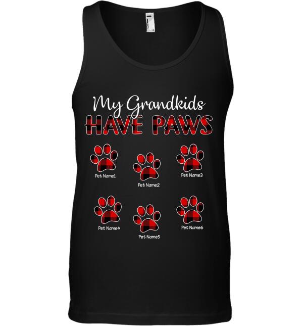 My Grandkids Have Paws dog and cat personalized T-Shirt TS-GH139