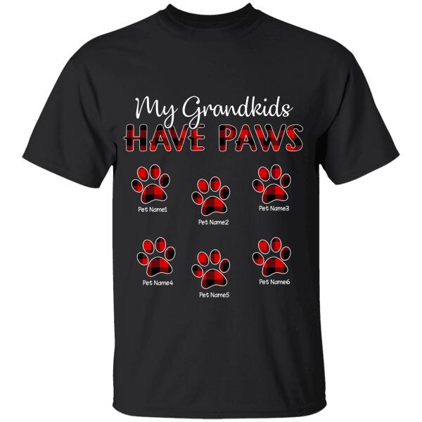 My Grandkids Have Paws dog and cat personalized T-Shirt TS-GH139