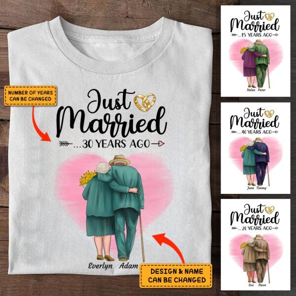 Just Married Couples personalized T-Shirt TS-GH131