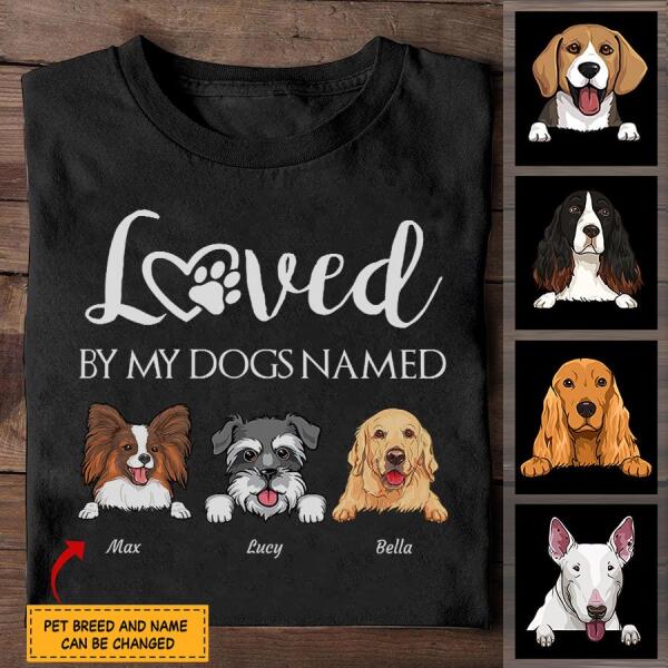 Love By Dog/Cat personalized T-Shirt TS-TU167B