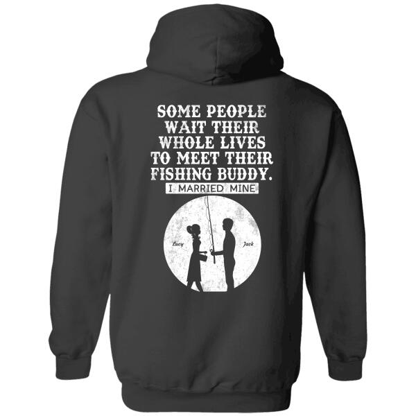 Some people wait their whole life Couple's Name Personalized Back T-Shirt TS-TU153