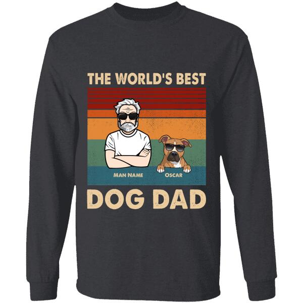 The World's Best Dog Dad personalized T-Shirt TS-GH152