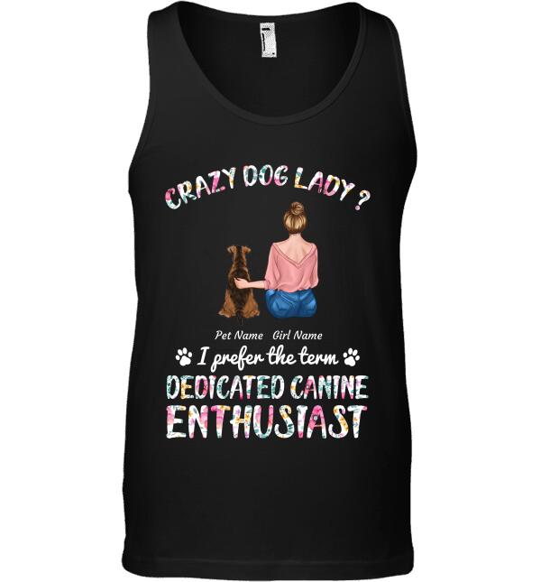 Crazy dog lady personalized T-Shirt TS-TU175-1