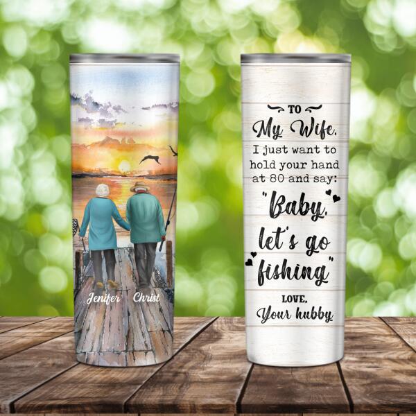 To my wife - Name Personalized Skinny Tumbler ST-HR01