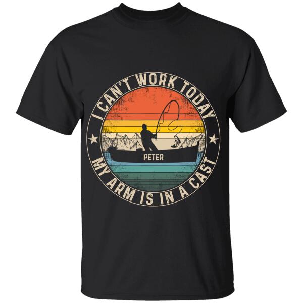 I Can't Work Today - name personalized T-Shirt TS-HR84