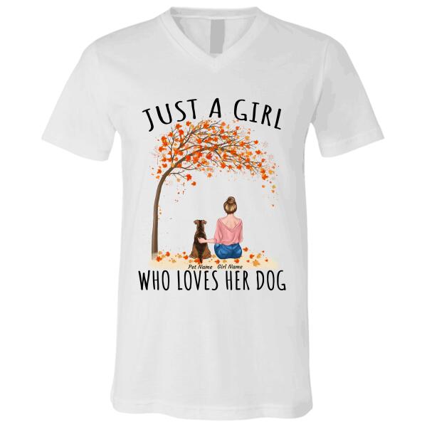 Just A Girl Who Loves dogs, cats personalized T-Shirt TS-TU157