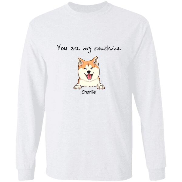 You Are My Sunshine dog, cat personalized T-Shirt TS-HR123B