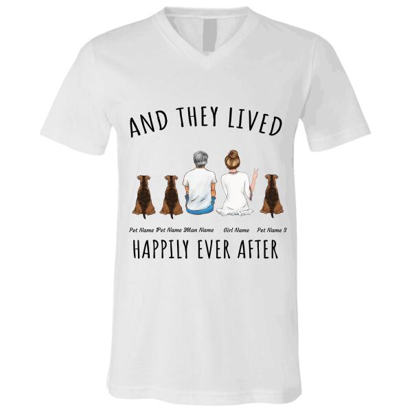 And They Lived Happily Ever After Personalized Dog T-Shirt TS-PT1021