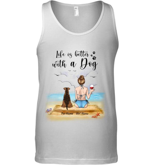 Life is better with dog/cat personalized T-Shirt TS-GH141