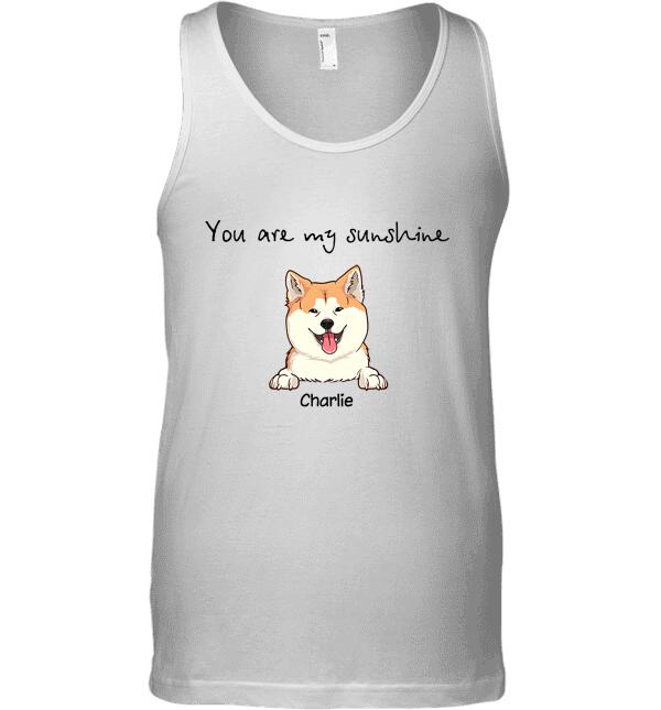 You Are My Sunshine dog, cat personalized T-Shirt TS-HR123B