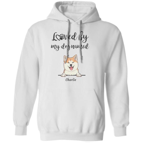 Loved by my cats/dogs named personalized T-Shirt TS-TU182