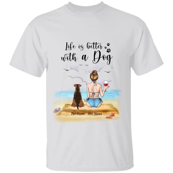 Life is better with dog/cat personalized T-Shirt TS-GH141