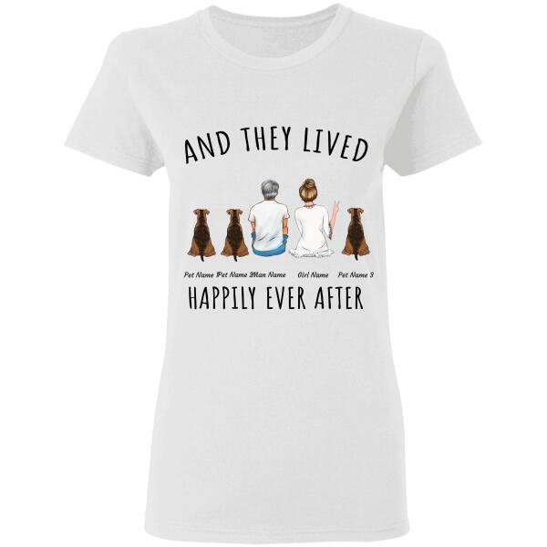 And They Lived Happily Ever After Personalized Dog T-Shirt TS-PT1021