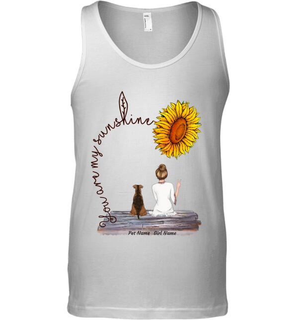 You Are My Sunshine Sunflower Glow personalized T-Shirt TS-HR146