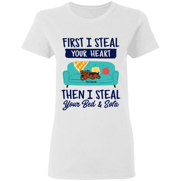 First We Steal Your Heart - dogs/cats personalized T-Shirt TS-TU192