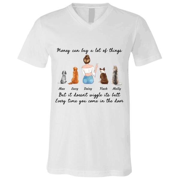 Money Can Buy A Lot Of Things But girl and dog personalized T-Shirt