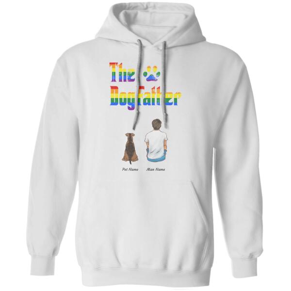 "The Dog Father" LGBT man and dog personalized T-shirt