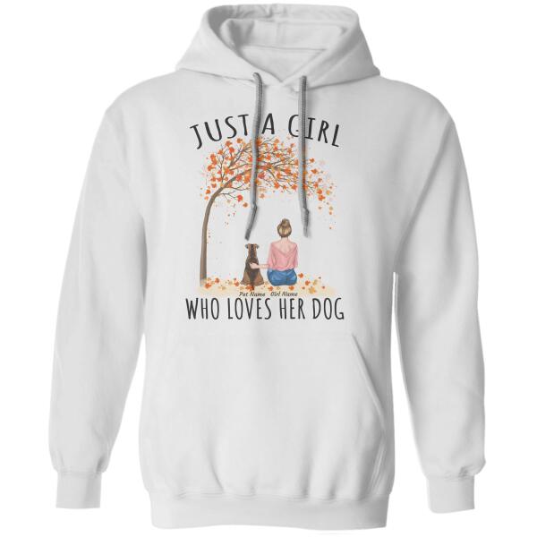 Just A Girl Who Loves dogs, cats personalized T-Shirt TS-TU157