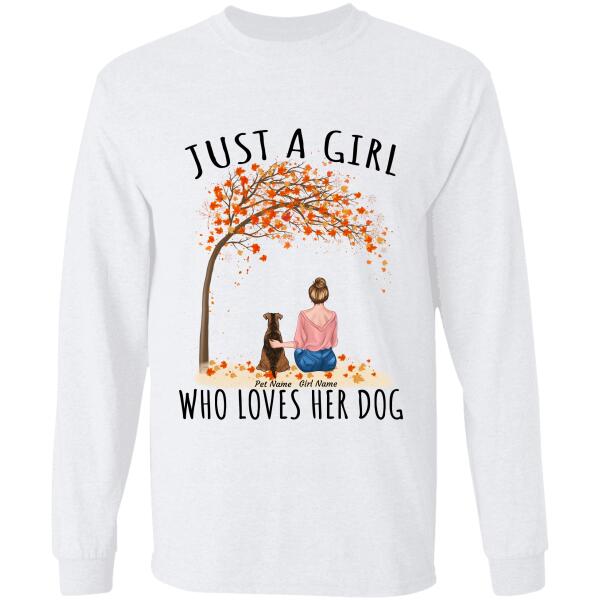 Just A Girl Who Loves dogs, cats personalized T-Shirt TS-TU157