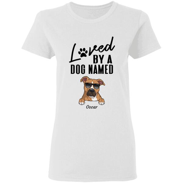 Loved by my dogs Personalized Shirts TS-TU148