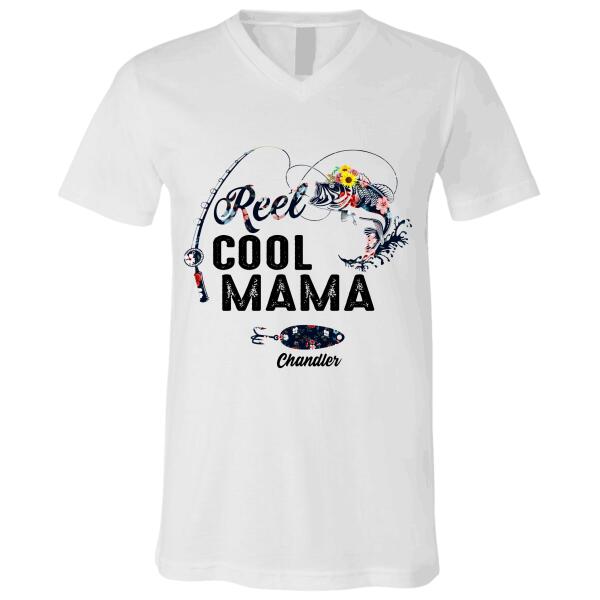 "Reel Cool Mama/ Auntie/ Grandma" Fishing Lure, name personalized T-Shirt TS-HR79