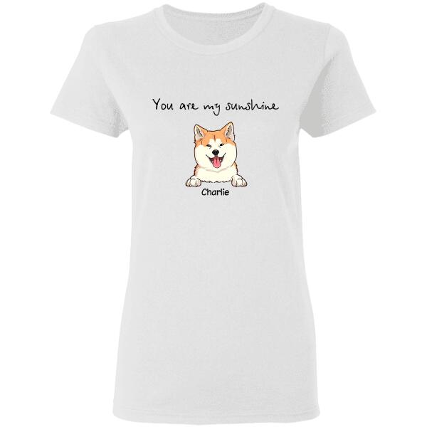 You Are My Sunshine dog, cat personalized T-Shirt TS-HR123B