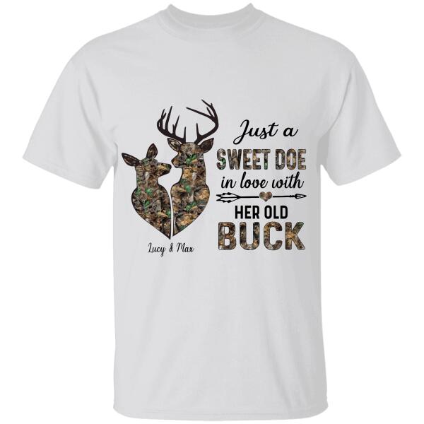 "Just a sweet doe" couple's name personalized T-shirt TS-TU132