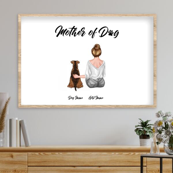 Mother of Dogs personalized dog Horizontal Poster CP-TU10