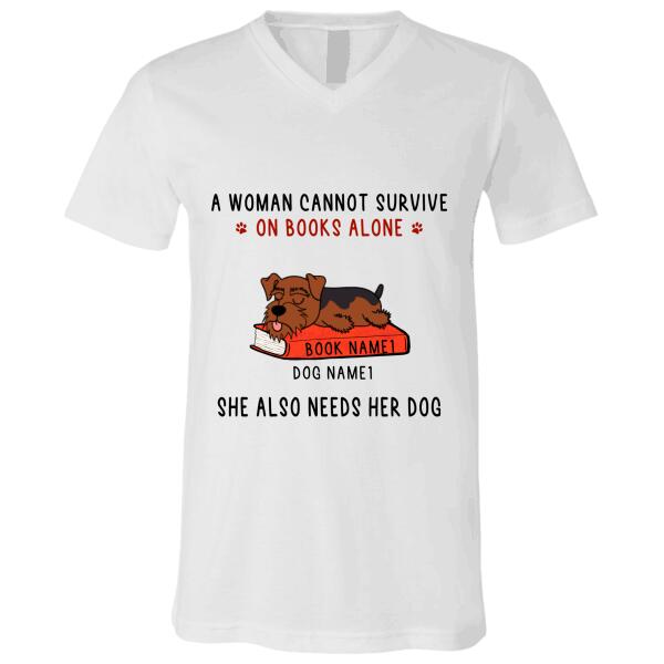 A woman needs her dogs personalized dog  T-Shirt TS-GH171